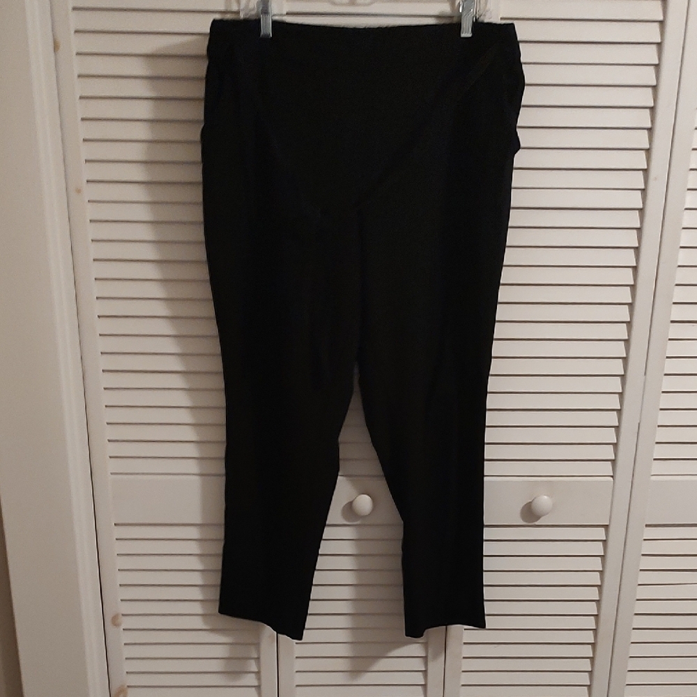 Classic Black Straight-Leg Pants